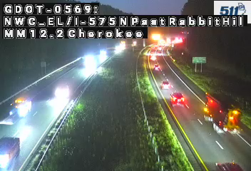 GDOT-0569: I-575 N past RabbitHillRd MM 12.2 (Cherokee)