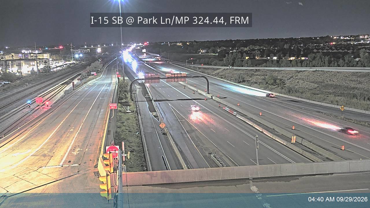 I-15 SB @ Park Ln / 1100 W / SR-225 / MP 324.44, FRM 