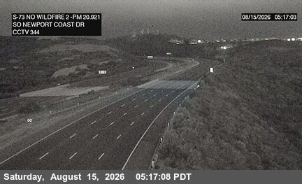 SR-73 : (344) South of Newport Coast Drive A