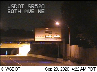 SR 520 at MP 4.3: 80th Ave NE