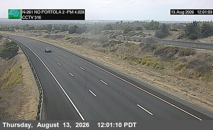 SR-261 : (316) 1900 Meters North of Portola Parkway (West) Overcross