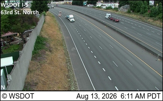I-5 at MP 3.7: N of 63rd St