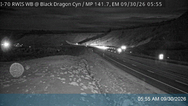 I-70 RWIS WB @ Black Dragon Canyon / MP 141.7, EM