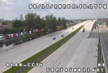 Frontage Rd going West before NW 114 St