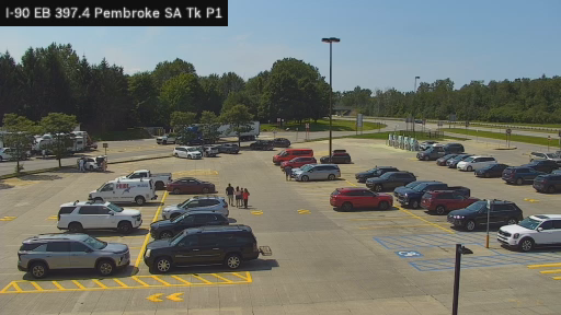 I-90 MP 397.40 EB at Pembroke Service Area Truck Park 1