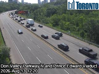 Don Valley Parkway near Prince Edward Viaduct
