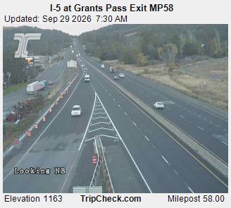 I-5 at Grants Pass Exit MP58