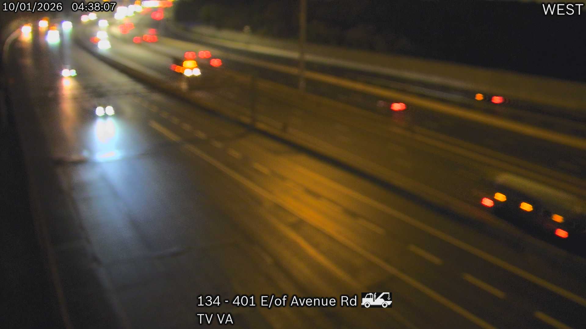 Highway 401 East of Avenue Road