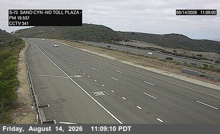 SR-73 : (341) North of Toll Plaza A/ Bommer Canyon