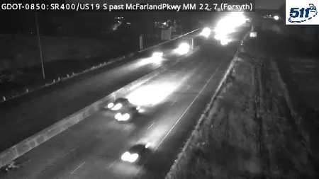 GDOT-0850: SR400/US19 S past McFarlandPkwy MM 22.7 (Forsyth)