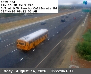 I-15 : (304) 0.7 mi N/O Rancho California Rd