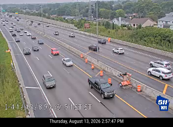 I-41/43/894  - I-41/43/894 at 51st St