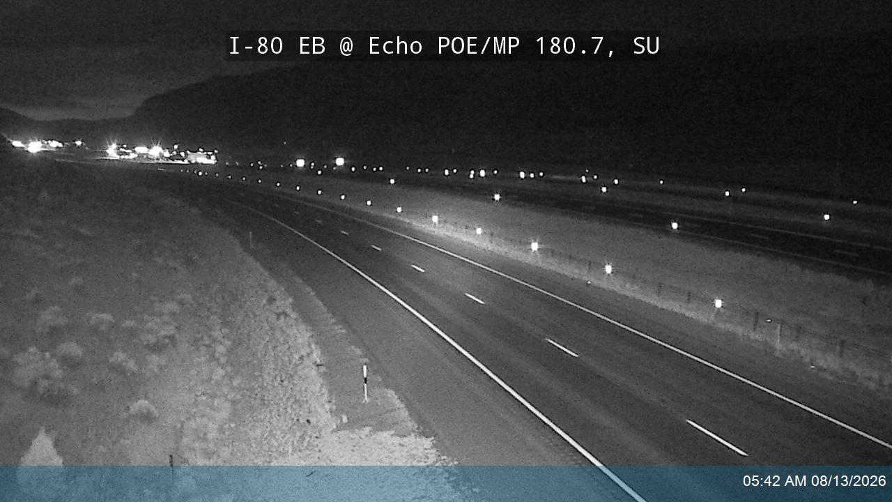 I-80 EB @ Echo POE / MP 180.7, SU                                                                   