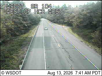 SR 104 at MP 12.1: W of Hood Canal Bridge VMS West
