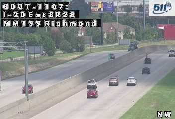 GDOT-1167: I-20 E at SR28 MM 199.3 (Richmond)
