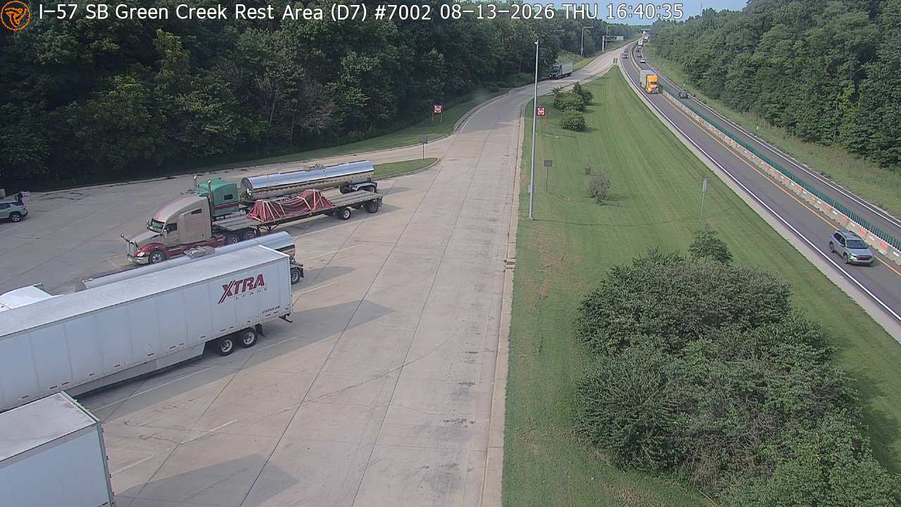 I-57 SB at Green Creek Rest Area (#7002)