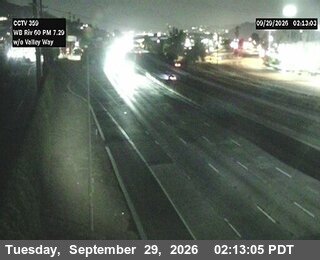 CA-60 - SR-60 : (359) West of Valley Way  - West