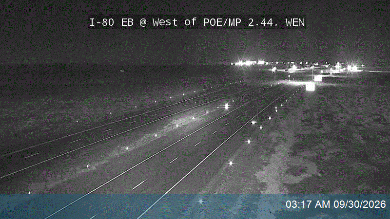 I-80 EB @ West of POE / MP 2.44, WEN