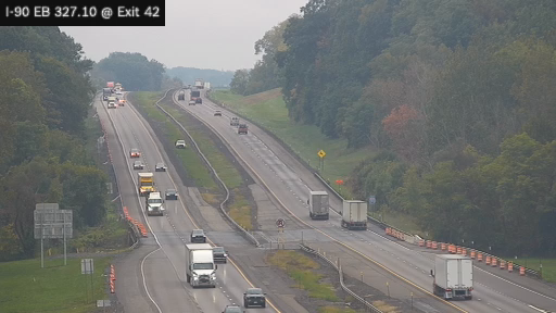 I-90 MP 327.10 EB at Interchange 42 (Geneva)