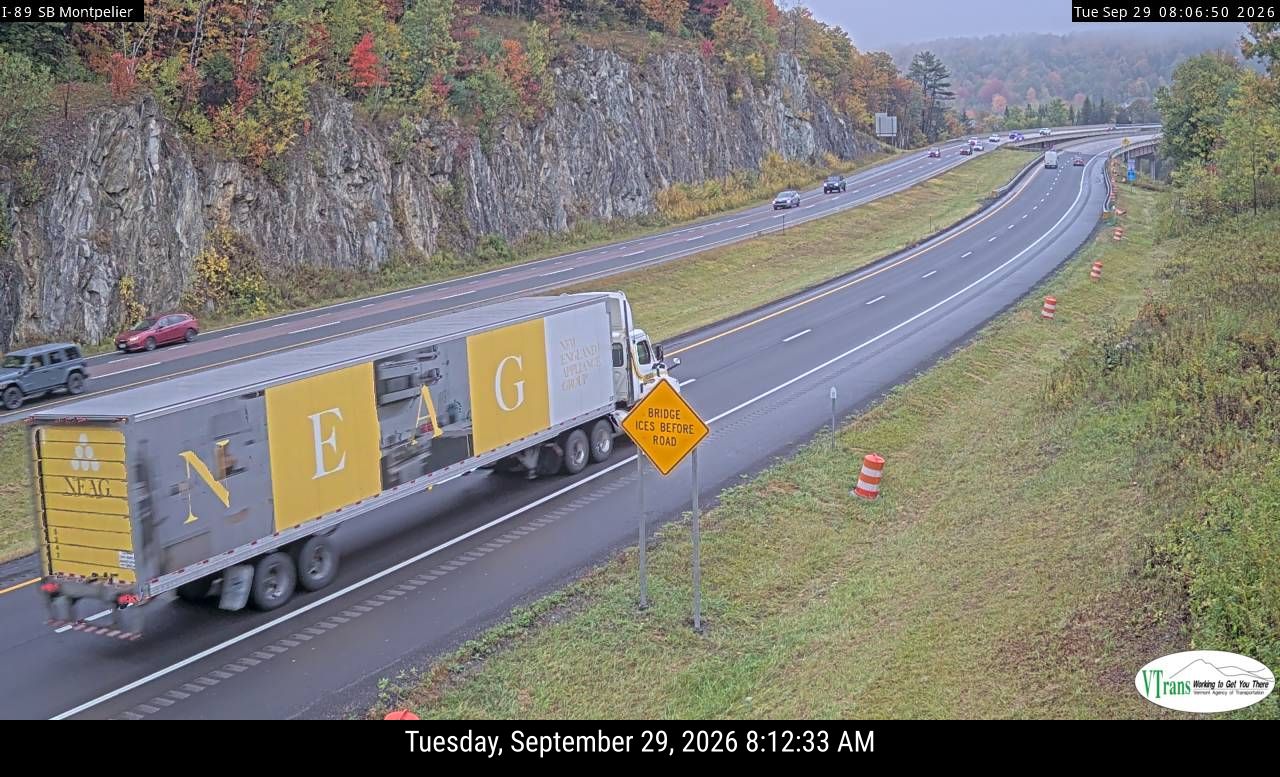 I-89 SB MM 52.75 Montpelier