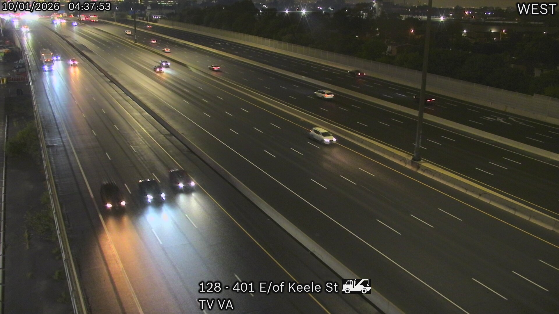 Highway 401 East of Keele Street