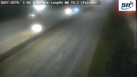 GDOT-0076: I-85 S before LoopRd MM 73.3 (Fulton)