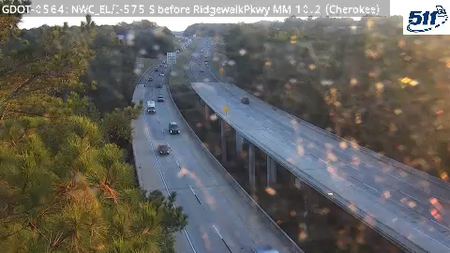 GDOT-0564: I-575 S before RidgewalkPkwy MM 10.2 (Cherokee)