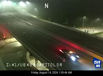 I-41/US 45  - I-41/US 45 at Capitol Dr