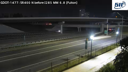 GDOT-1477: SR400 N before I285 MM 6.8 (Fulton)