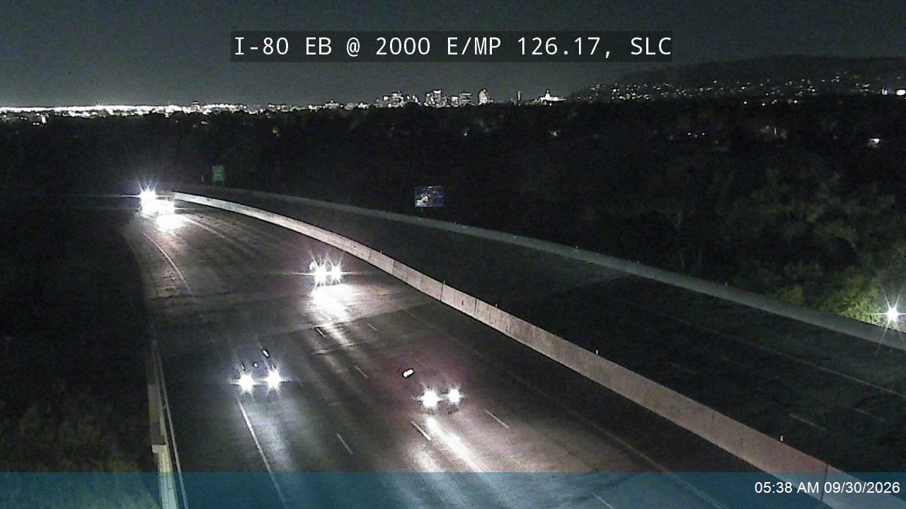 I-80 EB @ 2000 E / MP 126.17, SLC