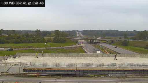 I-90 MP 362.41 WB at Interchange 46 (Henrietta)