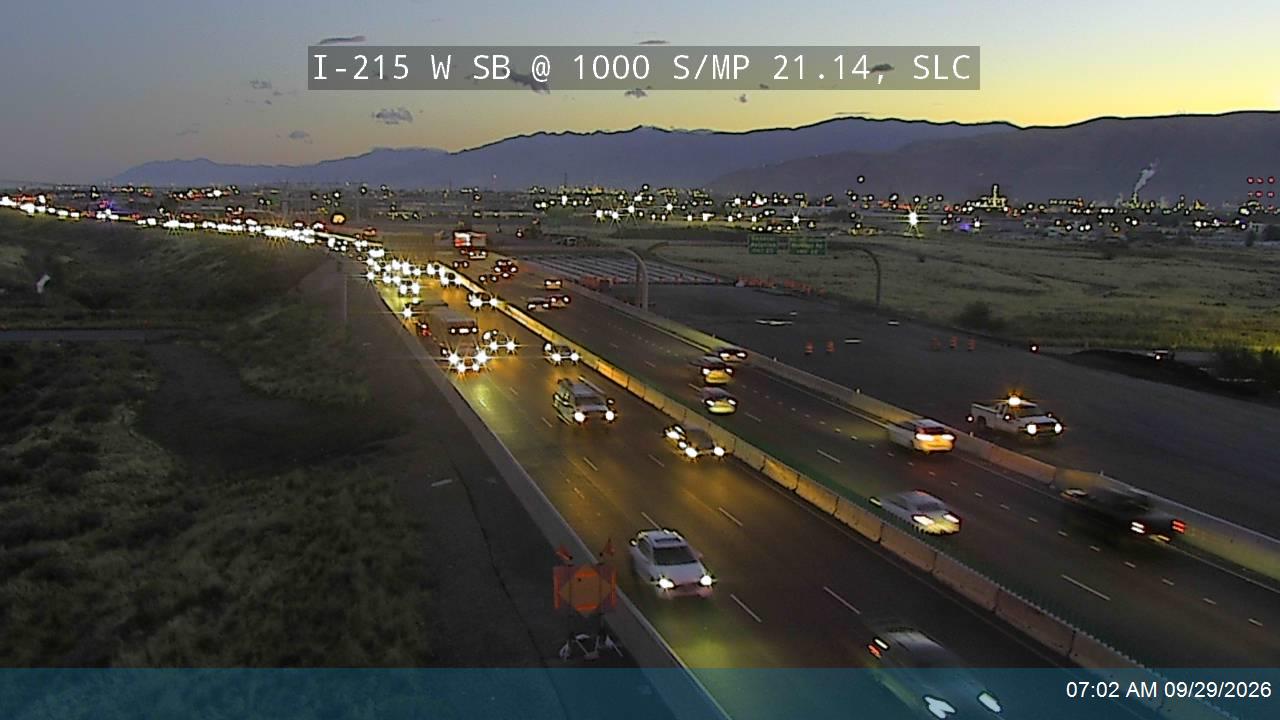 I-215 W SB @ 1000 S / MP 21.14, SLC