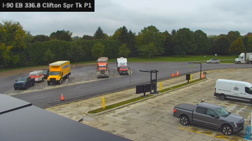 I-90 MP 336.80 EB at Clifton Springs Service Area Truck Park 1
