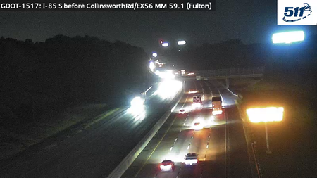 GDOT-1517: I-85 S before GullattRd MM 59.1 (Fulton)