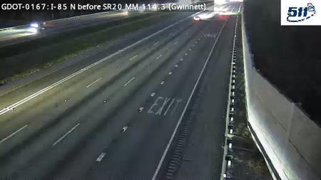 GDOT-0167: I-85 N before SR20 MM 114.3 (Gwinnett)
