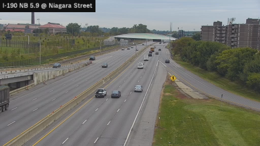 I-190 MP 005.90 NB at Interchange 8 (Niagara Street)