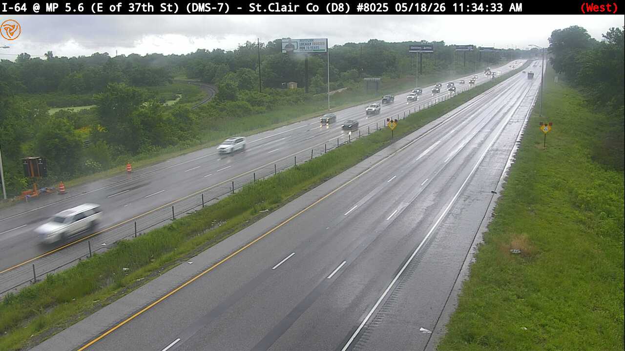 I-64 at Milepost 5.6 (East of 25th St.) (#8025)