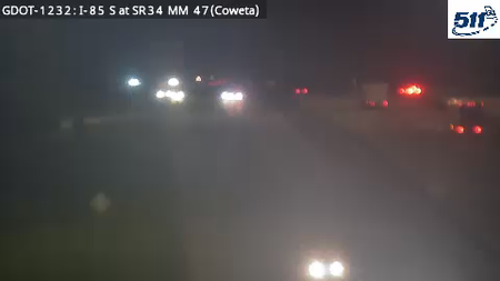 GDOT-1232: I-85 S at SR34 MM 46.5 (Coweta)