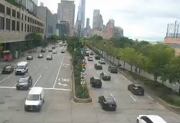 West St at West Houston St.