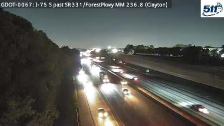 GDOT-0067: I-75 S past SR331/ForestPkwy MM 236.8 (Clayton)