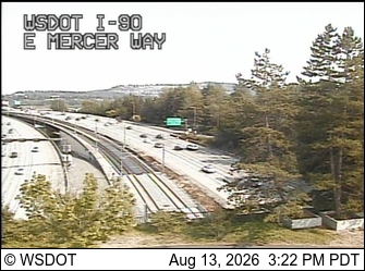 I-90 at MP 8.3: E Mercer Way
