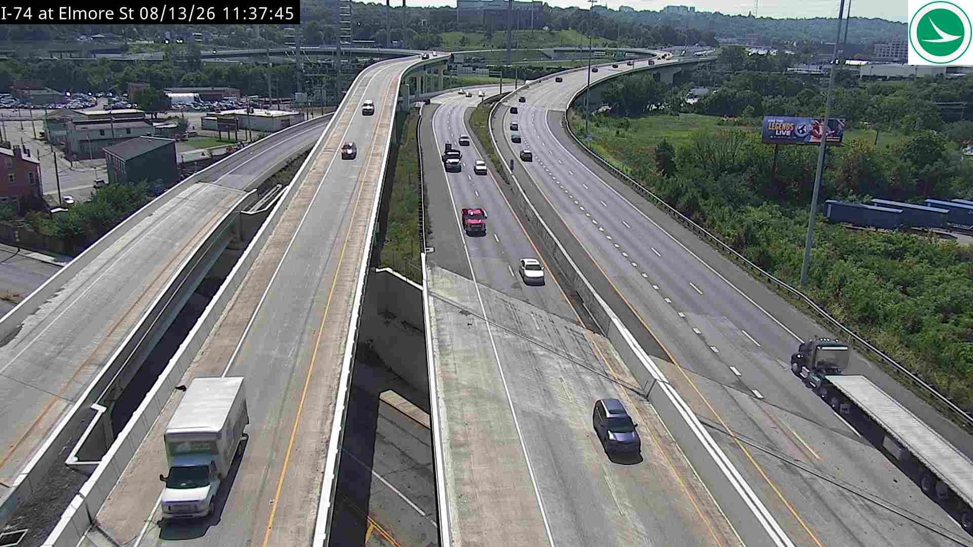 I-74 at Elmore St