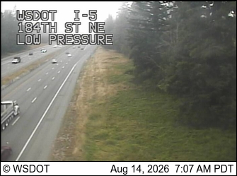 I-5 at MP 206.9: 184th St NE