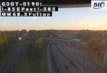 GDOT-0190: I-85 S past I-285 MM 68.5 (Fulton)