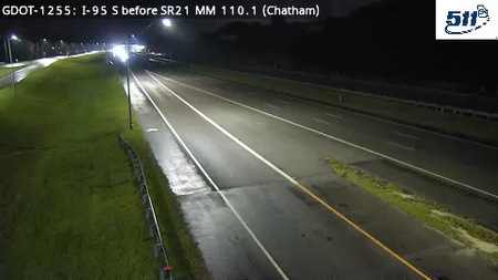 GDOT-1255: I-95 S before SR21 MM 110.2 (Chatham)