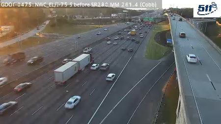 GDOT-0475: I-75 S before SR280 MM 261.4 (Cobb)