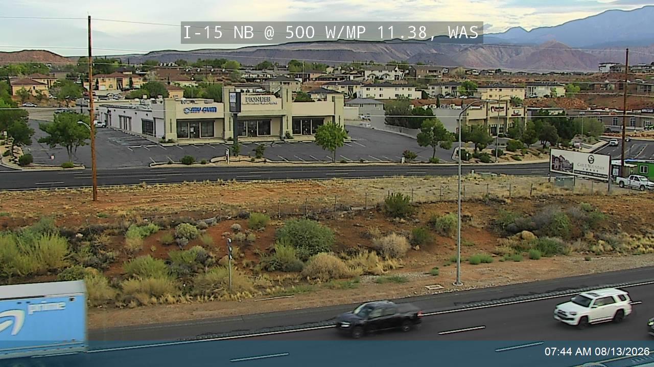 I-15 NB @ 500 W / MP 11.38, WAS