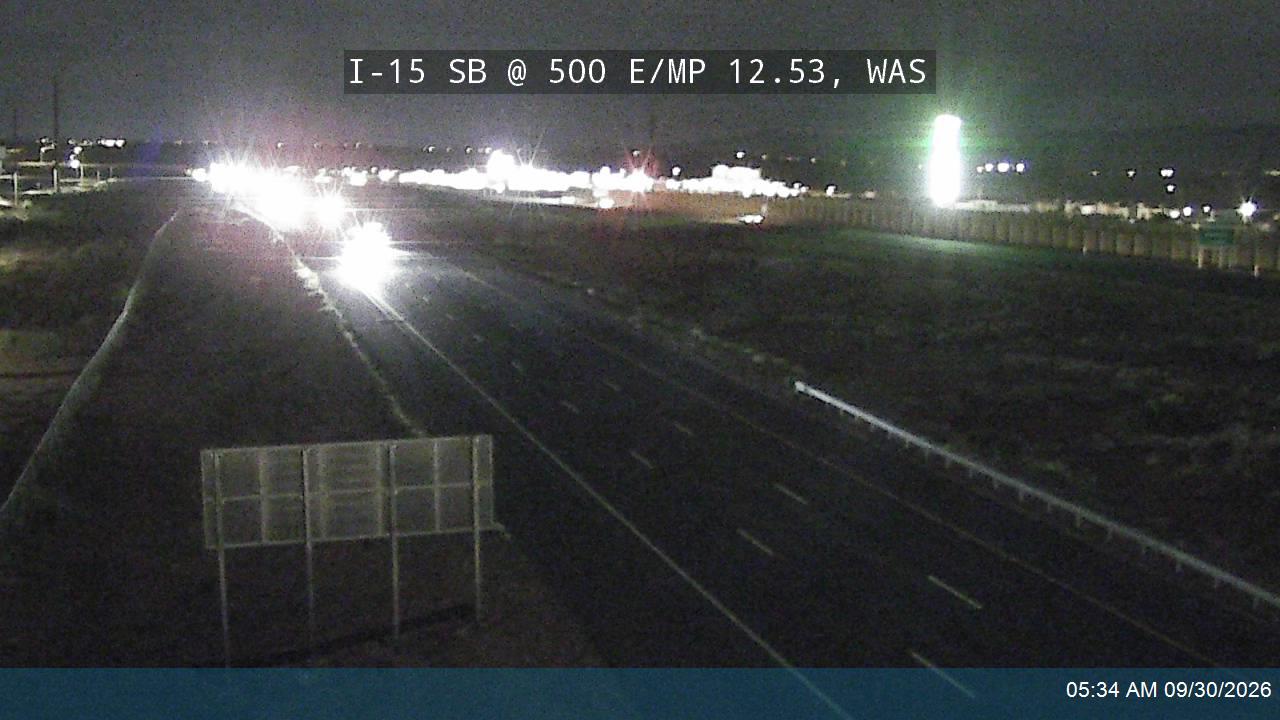 I-15 SB @ 500 E / MP 12.53, WAS
