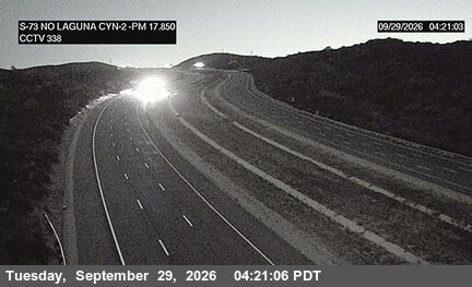 CA-73 - SR-73 : (338) North of Laguna Canyon 2 - South