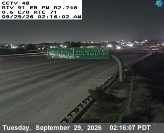CA-91 - SR-91 : (48) 0.6 Miles East of SR-71 - East